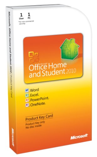 Office Home and Student 2010, 1 User [Product Key Card] (PC)